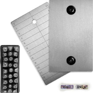 ColdTi – Titanium Bitcoin Seed Plates for Ultra-Secure Crypto Seed Phrase Storage (2 Plates, Punch Set & Seals) – Premium Seed Phrase Metal – Alphabetic Punch Set Included