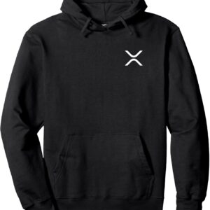 XRP Logo Merch Cryptocurrency Crypto Currency Merchandise Pullover Hoodie