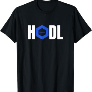 Chainlink Crypto HODL Text LINK Cryptocurrency Words T-Shirt